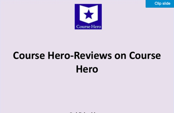Course Hero网站怎么样？学生们又是如何评价它的？（一）